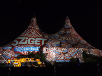 Fényfestés - Night Projection - Sziget Fesztivál 2014